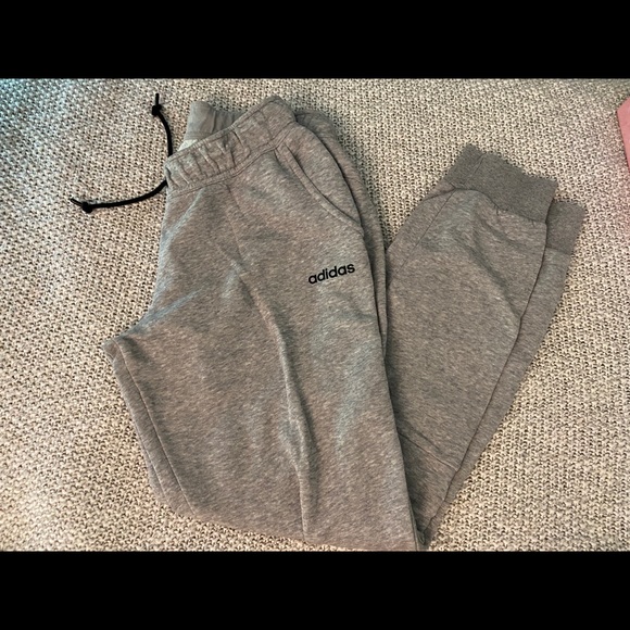 ADIDAS Fleece Jogger - heather grey (sz small) - Picture 2 of 9
